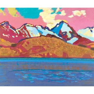 Walter Ropélé - Silvaplanersee Mit Berninamassiv, 2009 Lake Silvaplana With Bernina Mountain Range, 2009