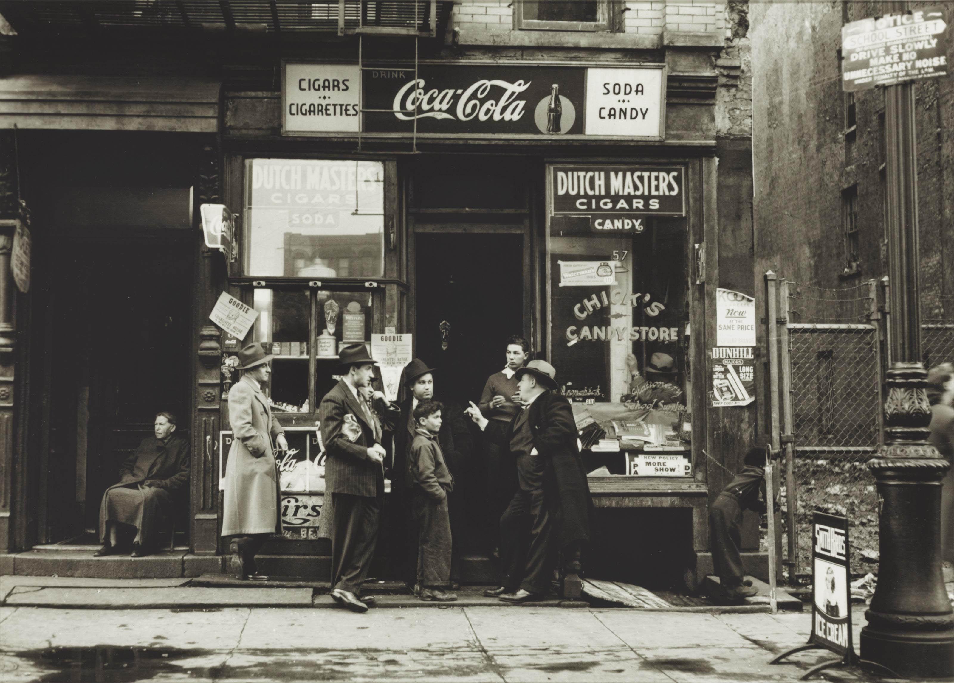 Walter Rosenblum - Candy Store; and Pitt Street, N.Y., 1938