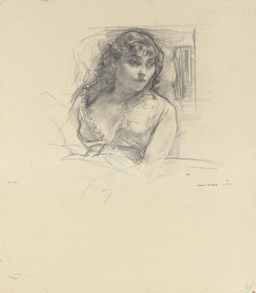 Walter Roshardt - A seated woman looking to her left