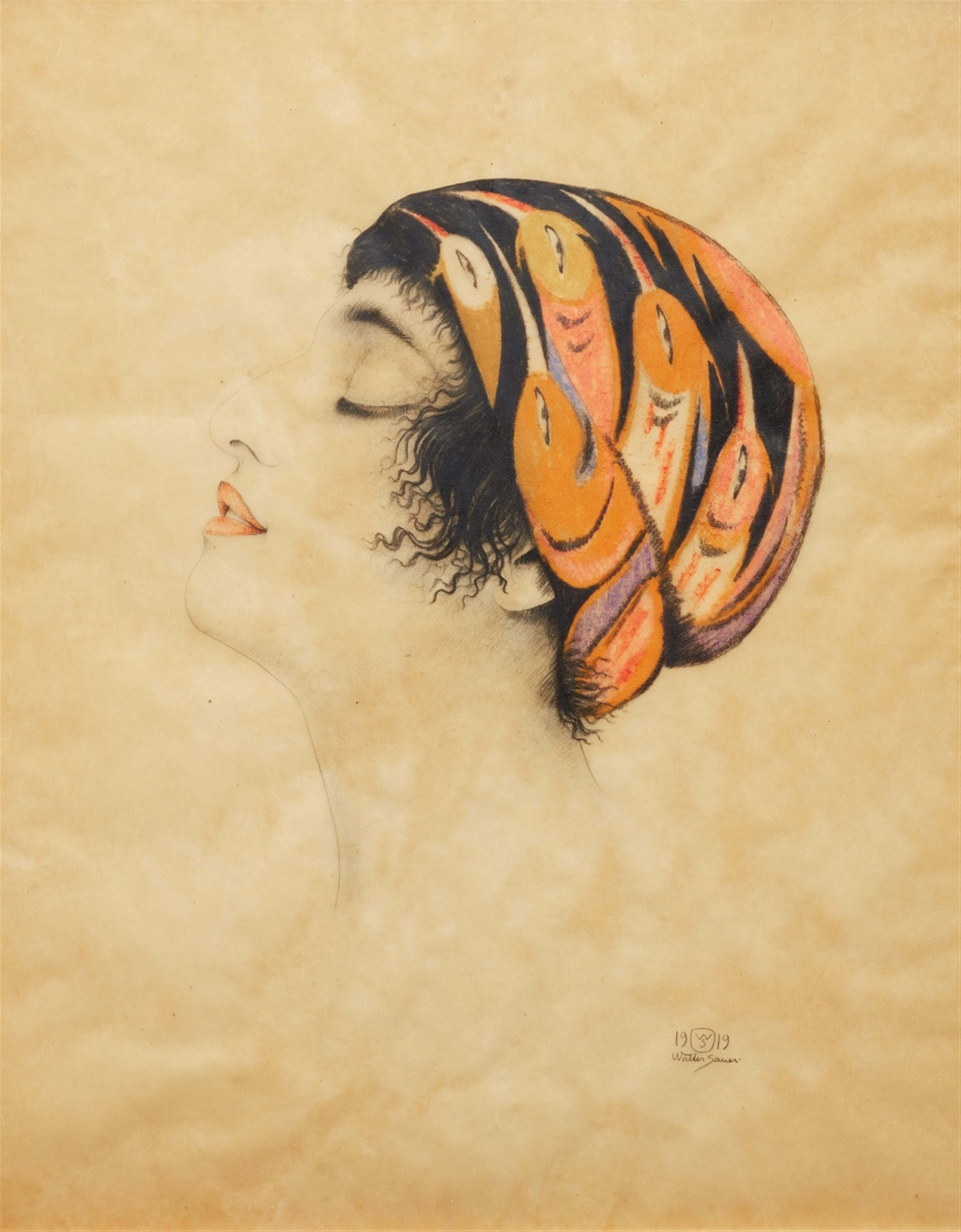 Walter Sauer - Frau mit Turban