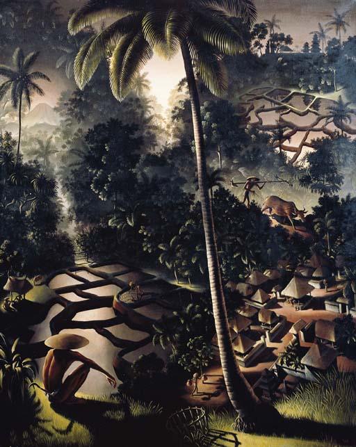 Walter Spies - Blick von der Höhe (A view from above)