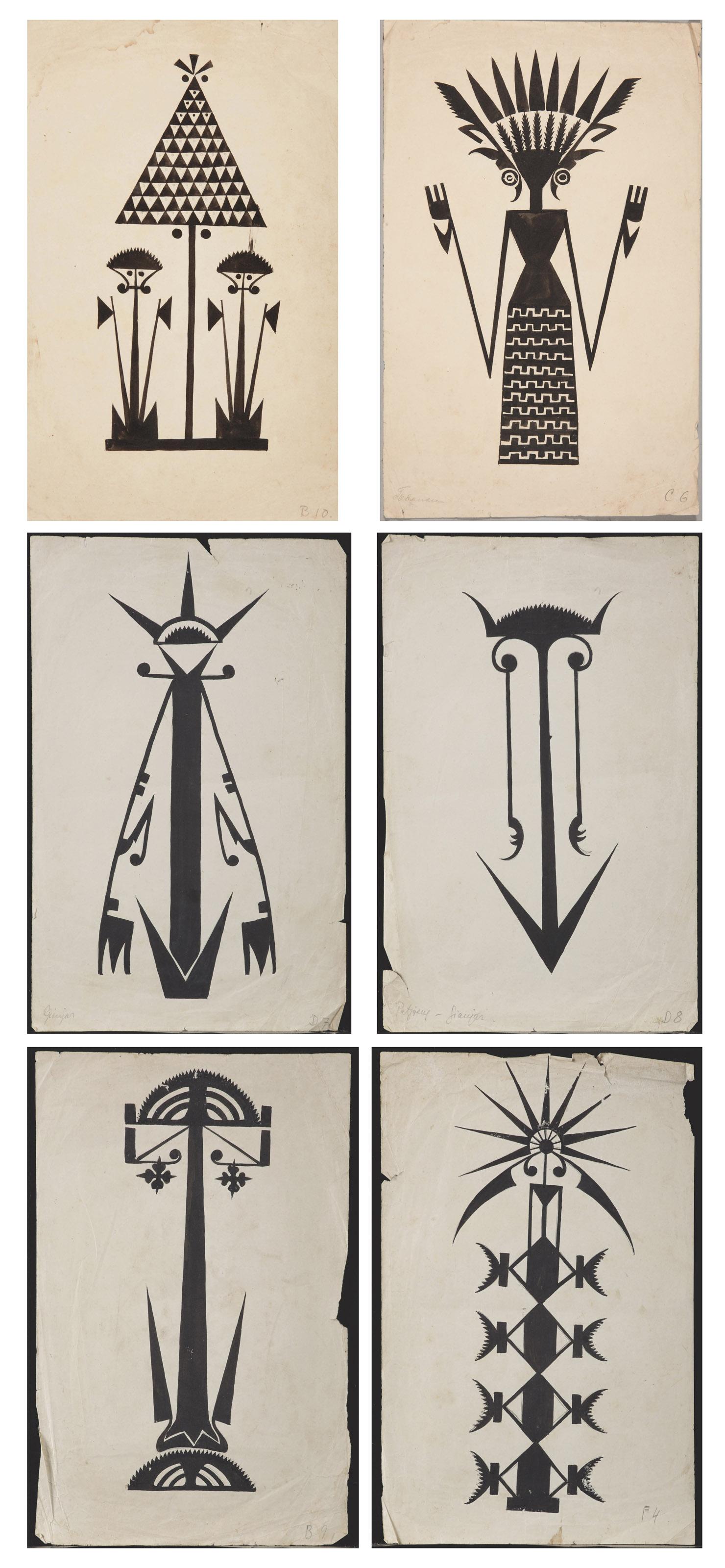 Walter Spies - Lamak drawings