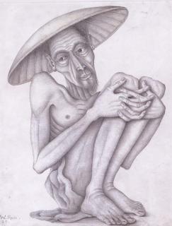 Walter Spies - Seated Man