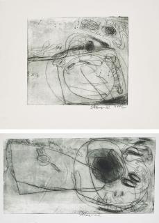 Walter Stöhrer - Konvolut von 2 Radierungen.