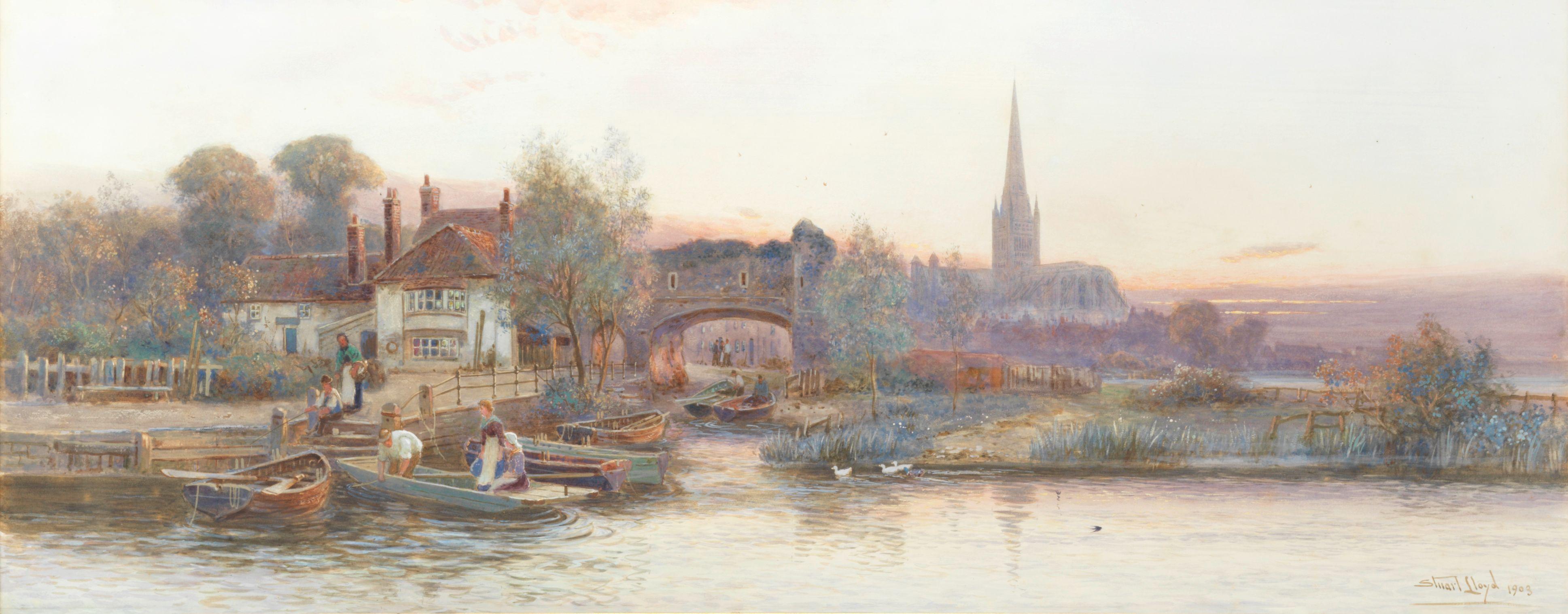 Walter Stuart Lloyd - Evening, Pull\'s Ferry, Norwich