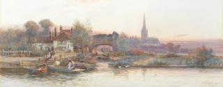 Walter Stuart Lloyd - Evening, Pull\'s Ferry, Norwich