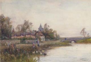 Walter Stuart Lloyd - Feeding The Ducks