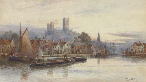 Walter Stuart Lloyd - Lincoln From The River Witham
