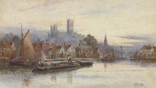 Walter Stuart Lloyd - Lincoln From The River Witham