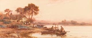 Walter Stuart Lloyd - \'The Fisherman\'s Home, Christchurch Hunts\'