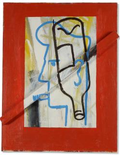 Walter Swennen - Untitled (Fumeur et Bottle)