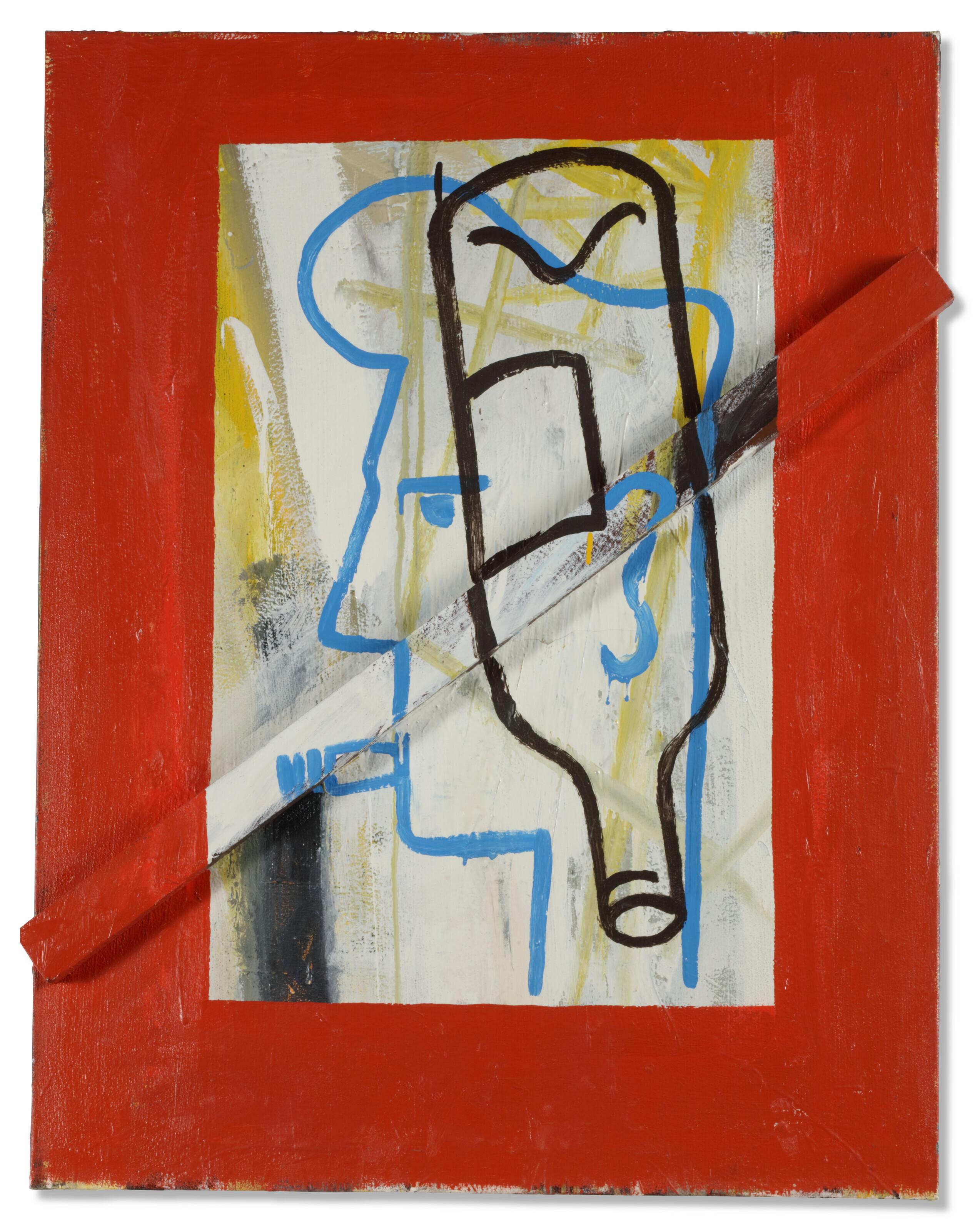 Walter Swennen - Untitled (Fumeur et Bottle)