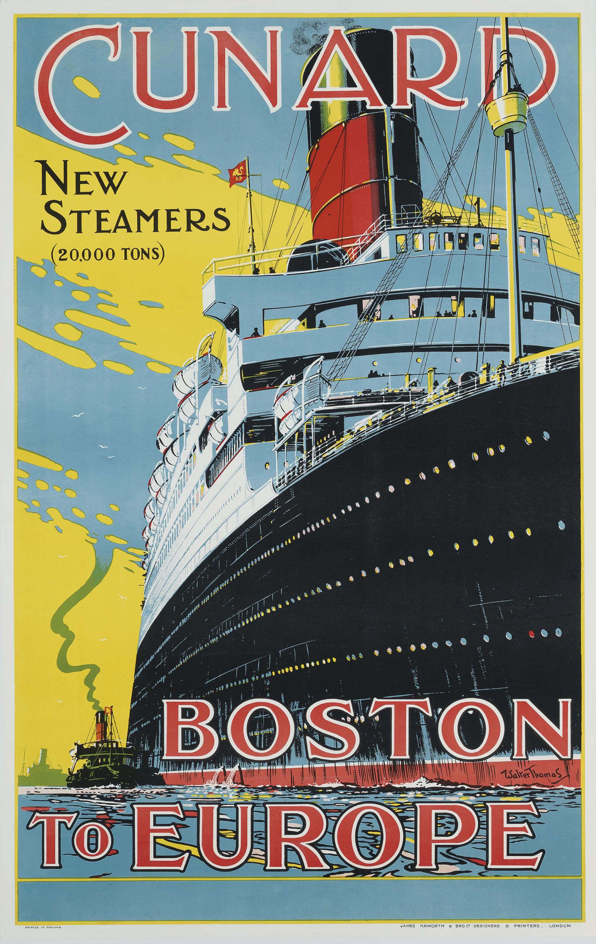 Walter Thomas - Cunard, Boston To Europe