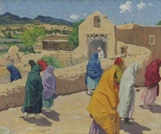 Walter Ufer - After The Chapel Hour