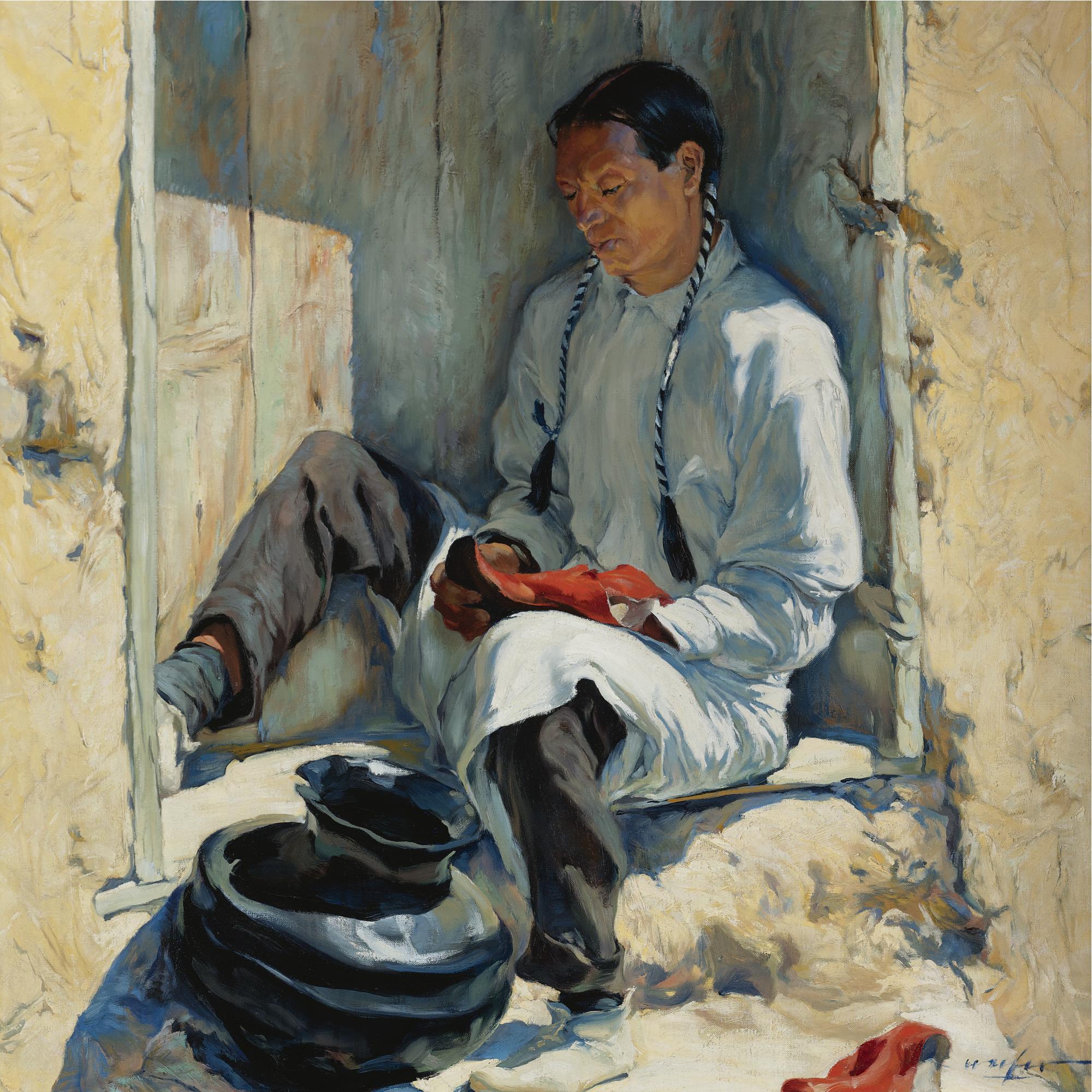 Walter Ufer - The Red Moccasins