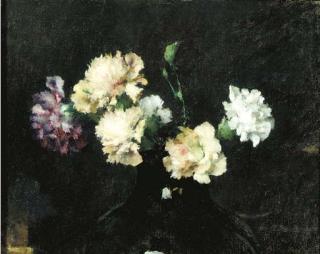 Walter Vaes - Carnations in a glass vase