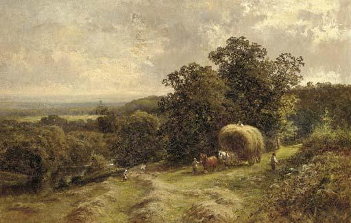 Walter Wallor Caffyn - Carting hay near Brockham, Surrey