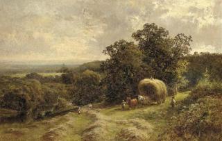 Walter Wallor Caffyn - Carting hay near Brockham, Surrey