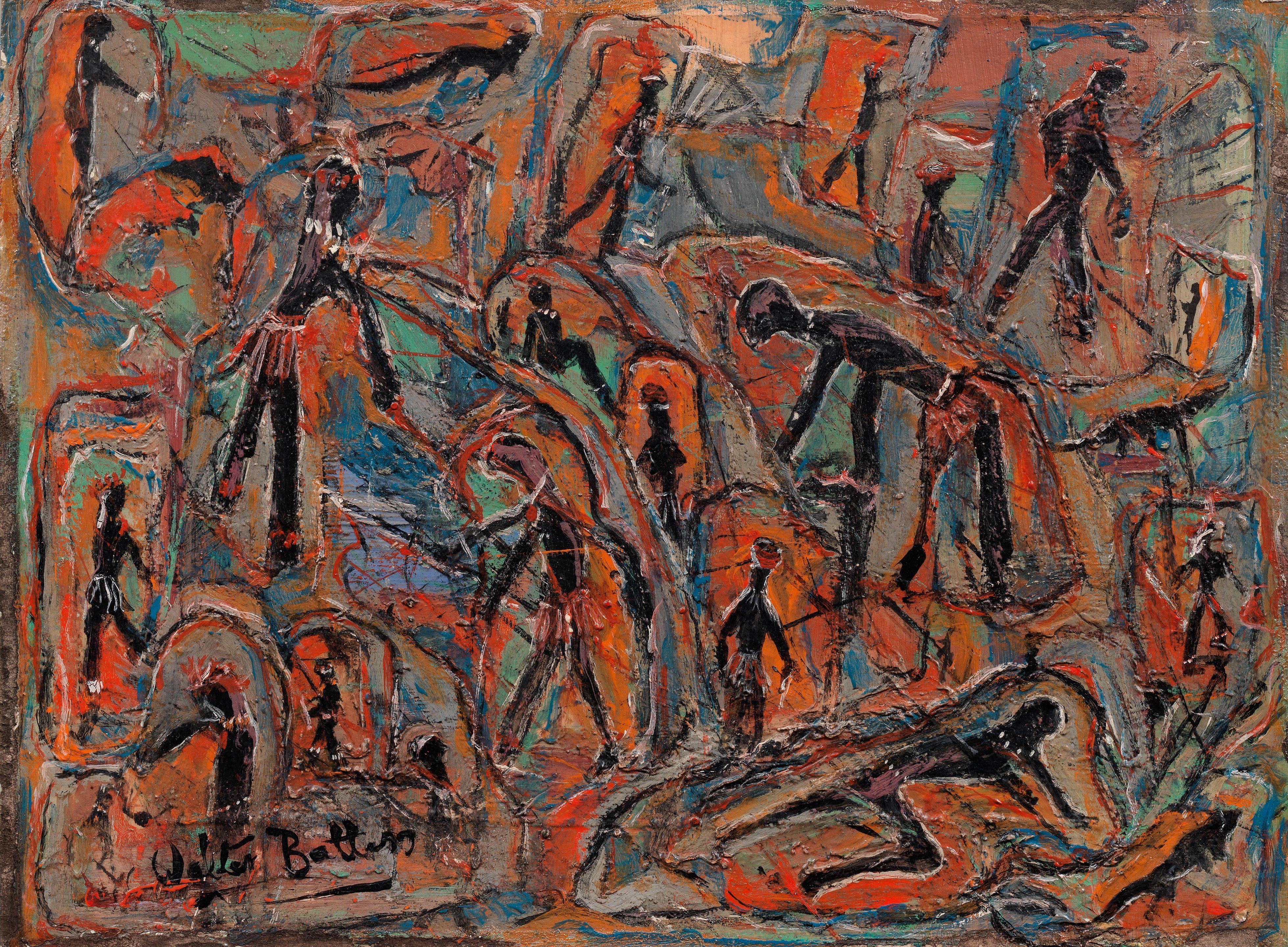 Walter Whall Battiss - Figural Composition