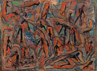 Walter Whall Battiss - Figural Composition