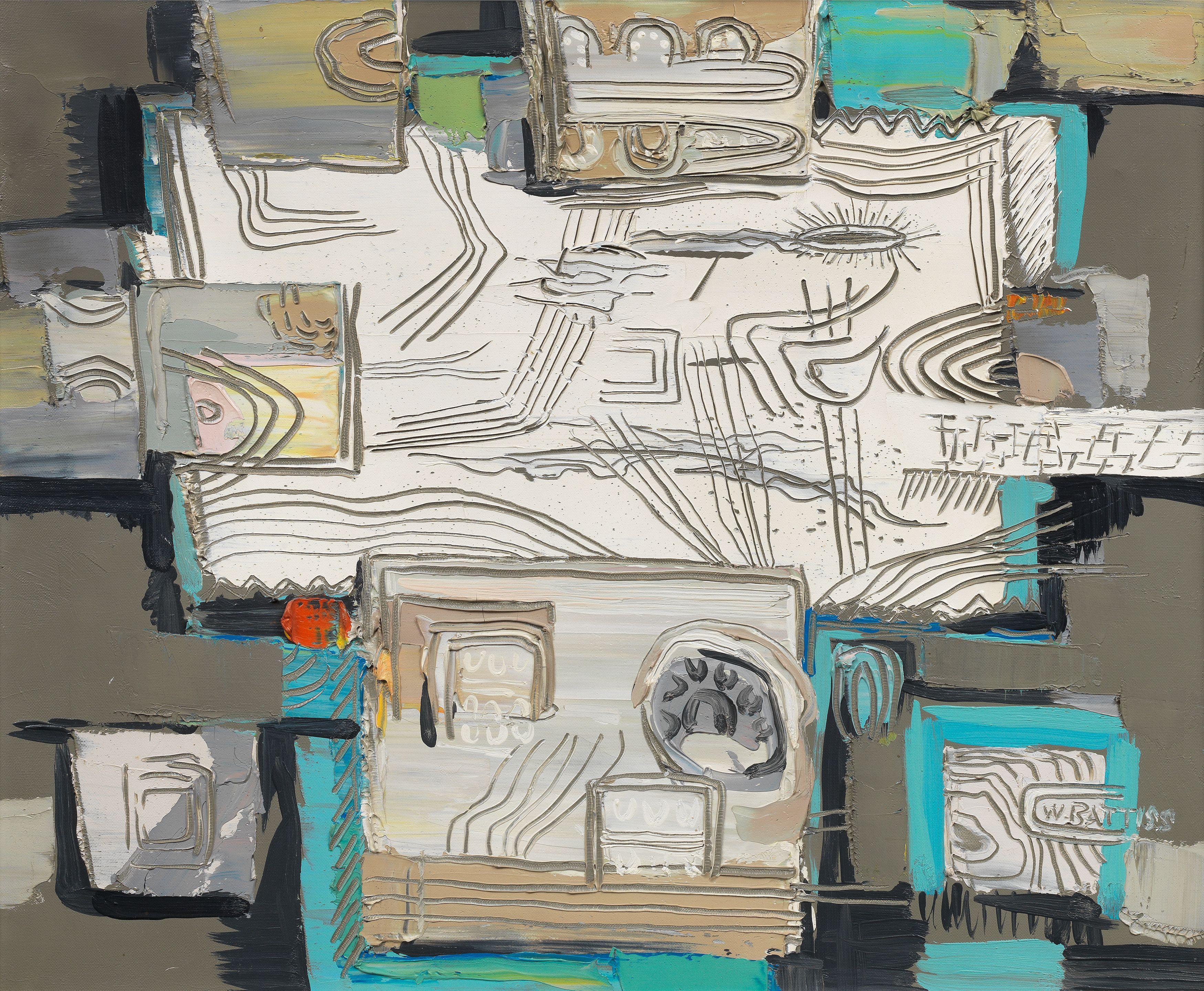 Walter Whall Battiss - Lines in the desert, circa 1966