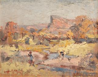 Walter Whall Battiss - \'The Waterberg\' (View from the artist\'s studio)