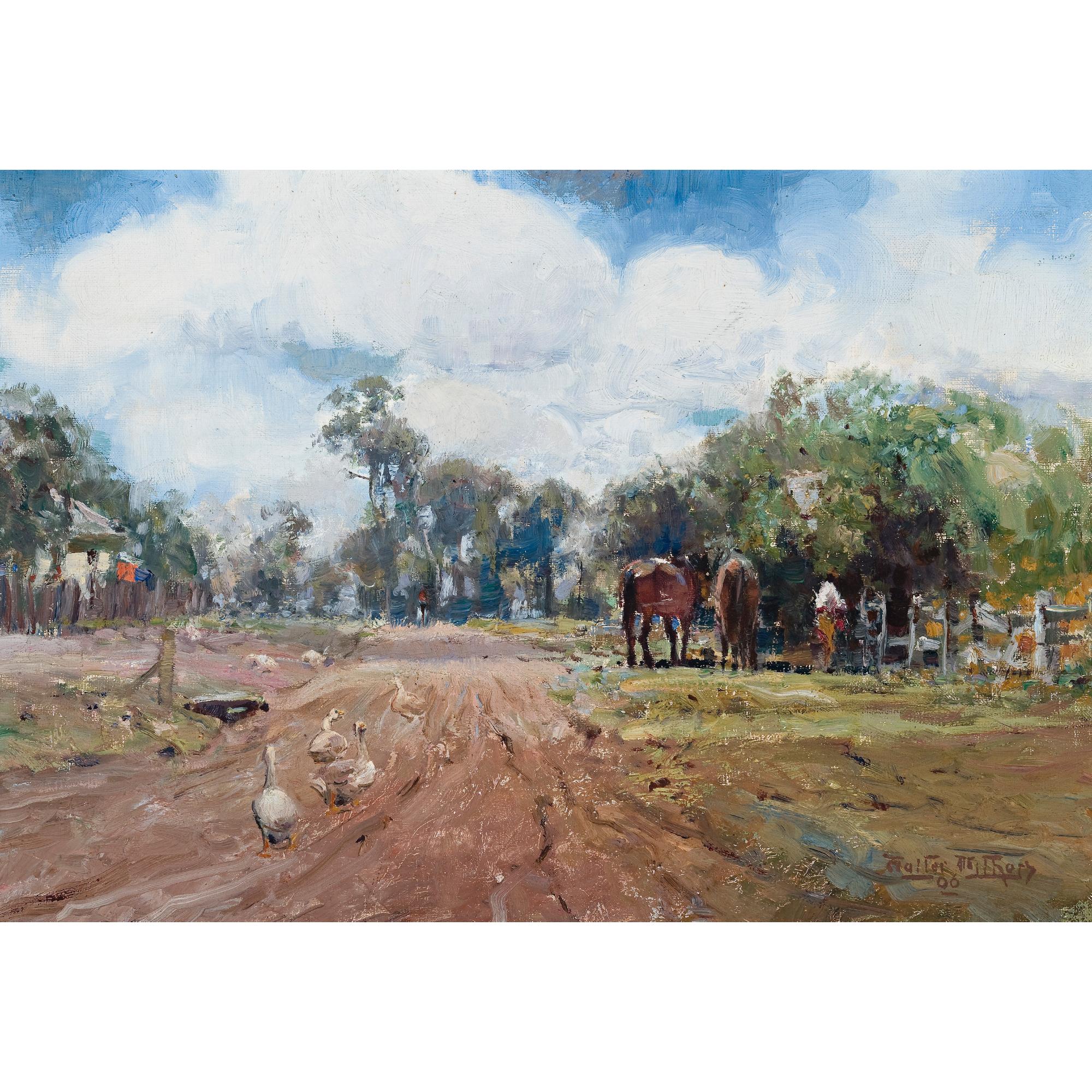 Walter Withers - Australian On The Eltham Road