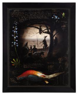 Walton Ford - Guilty Cow, Two Heifers, Three Sheep and Two Sows