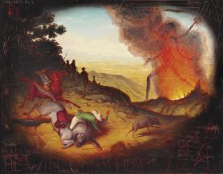 Walton Ford - Pig-sticking with Kali-ma