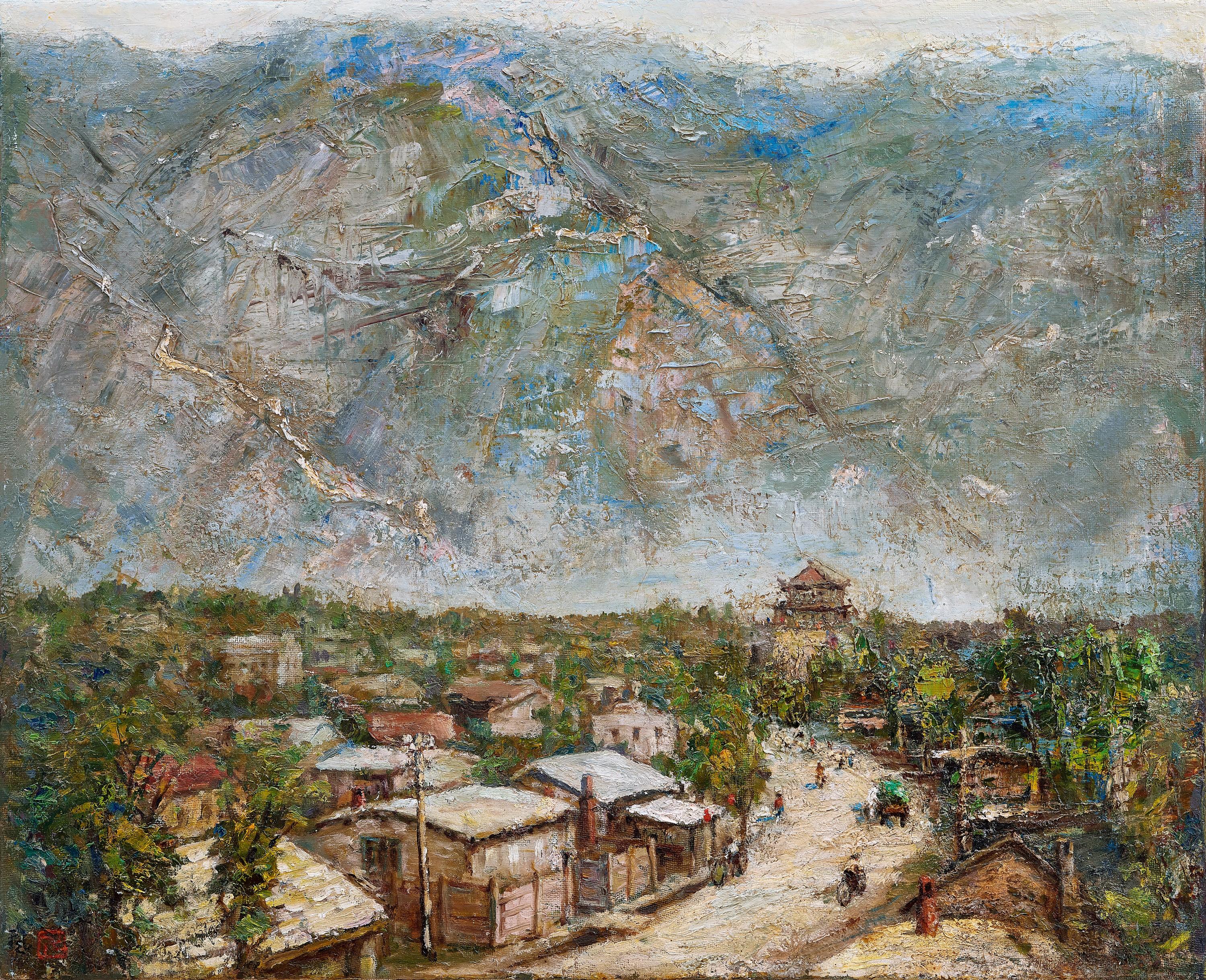 Wan Jinsheng - Sunrise Of Shan Hai Guan(Paint In 1983)