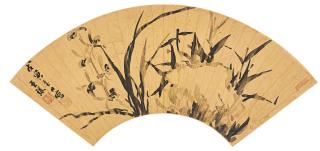 Wang Duo - Orchids And Rocks