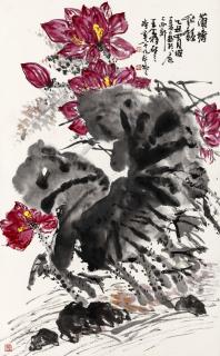 Wang Geyi - Lotus Pond in Autumn