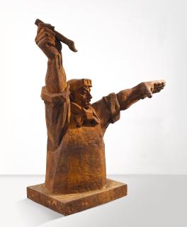 Wang Guangyi - A Man With Calligraphy Brush