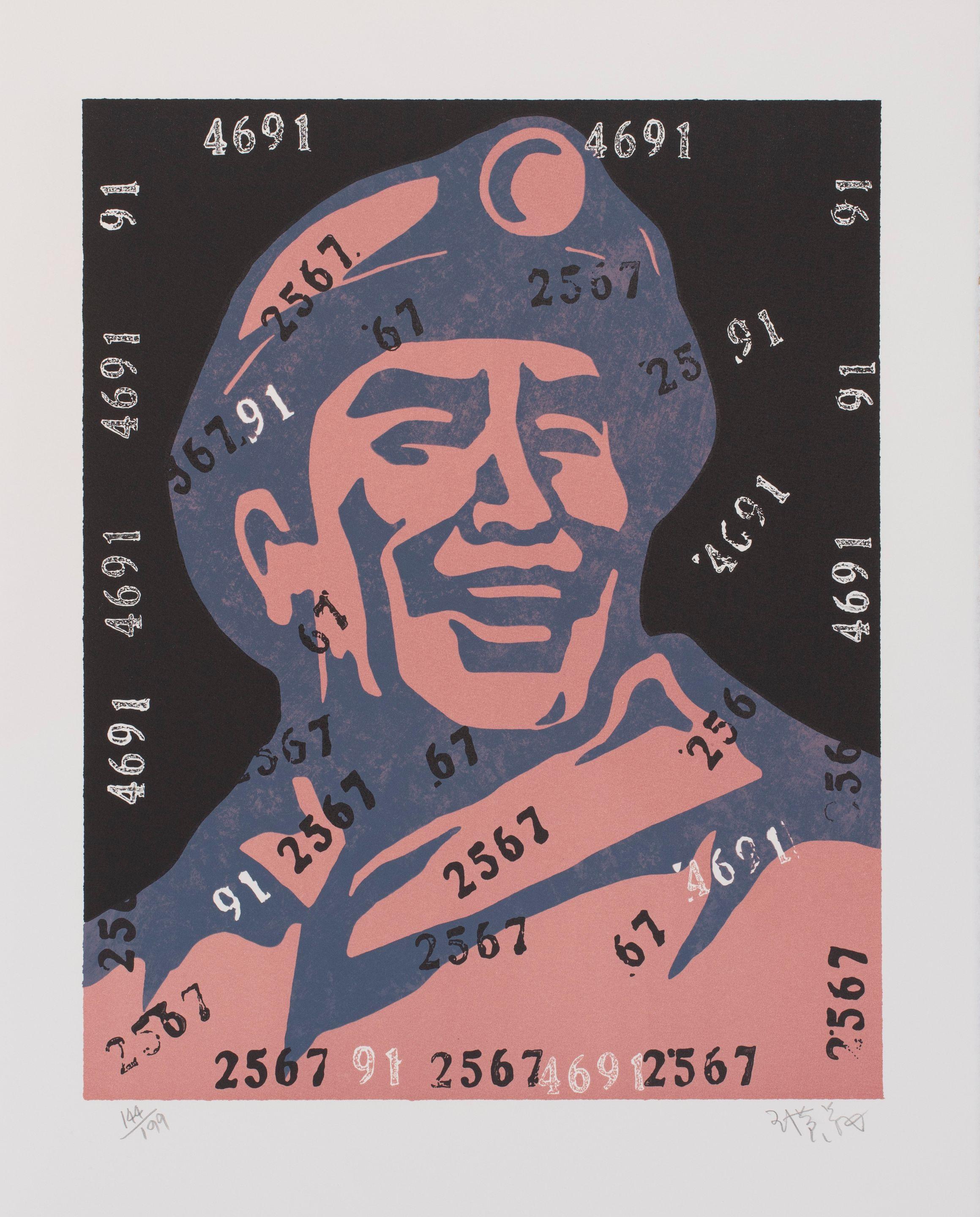 Wang Guangyi - Believer: Girl, 2006