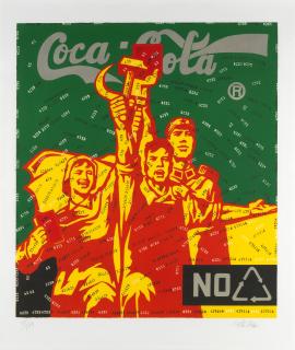 Wang Guangyi - Coca Cola (Green), from Great Criticism
