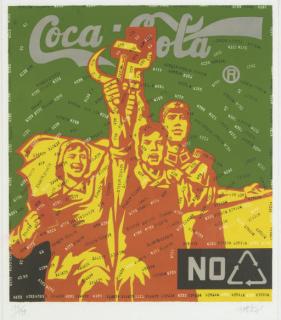 Wang Guangyi - Coca Cola (Green), from Great Criticism