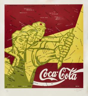 Wang Guangyi - Coca Cola (Red), from the Great Criticism Series