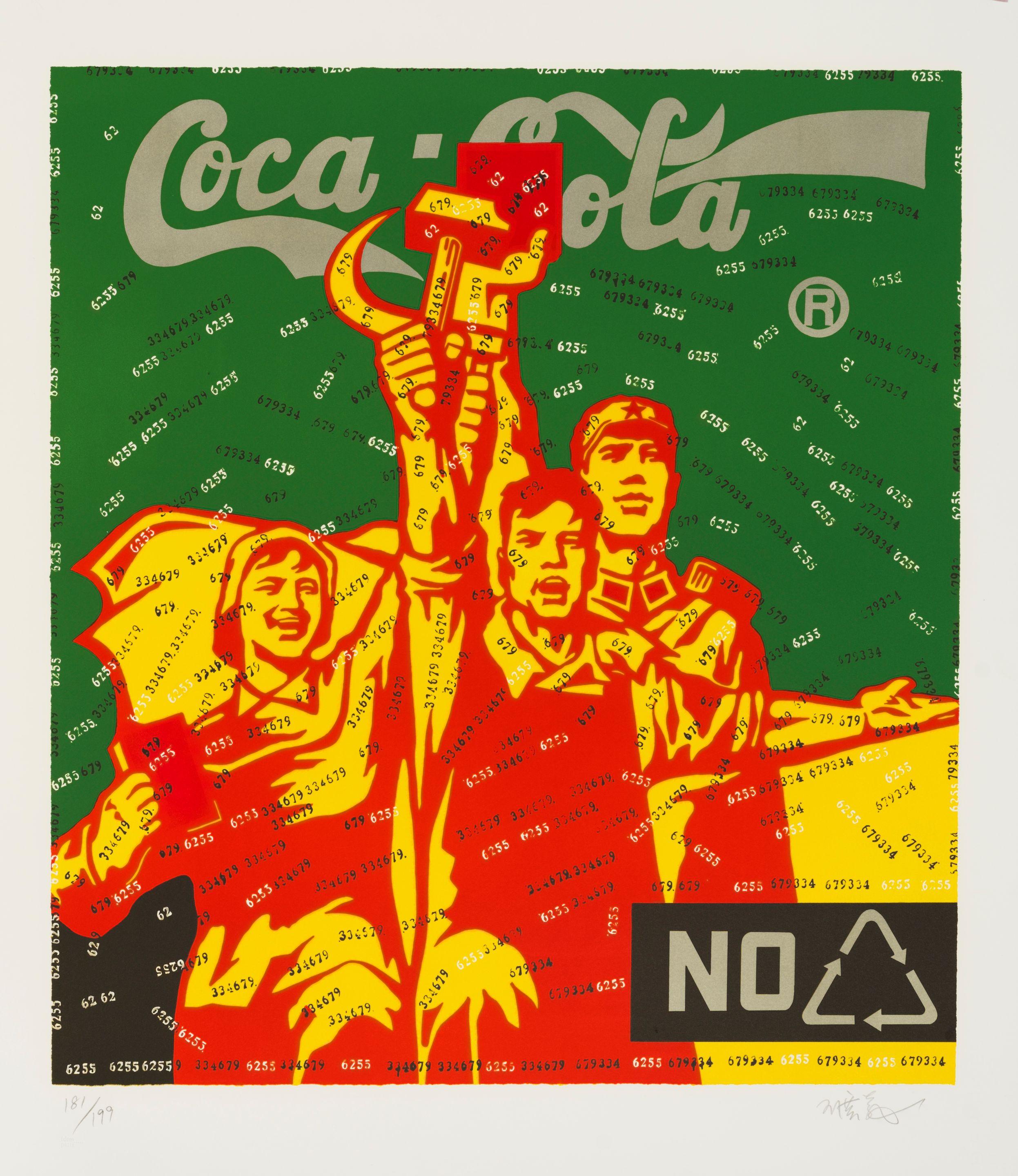 Wang Guangyi - Great Criticism: Coca Cola (Green), 2006