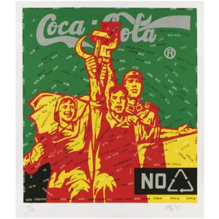 Wang Guangyi - Great Criticism: Coca Cola (Green)