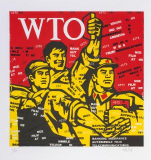 Wang Guangyi - Great Criticism: Wto, 2006