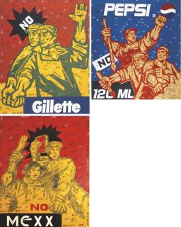 Wang Guangyi - Mexx; Gillette & PEPSI