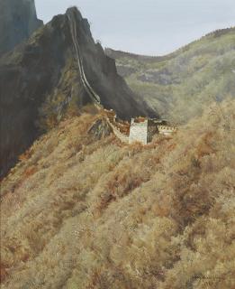 Wang Huaiqing - Great Wall on Mountain Ridge