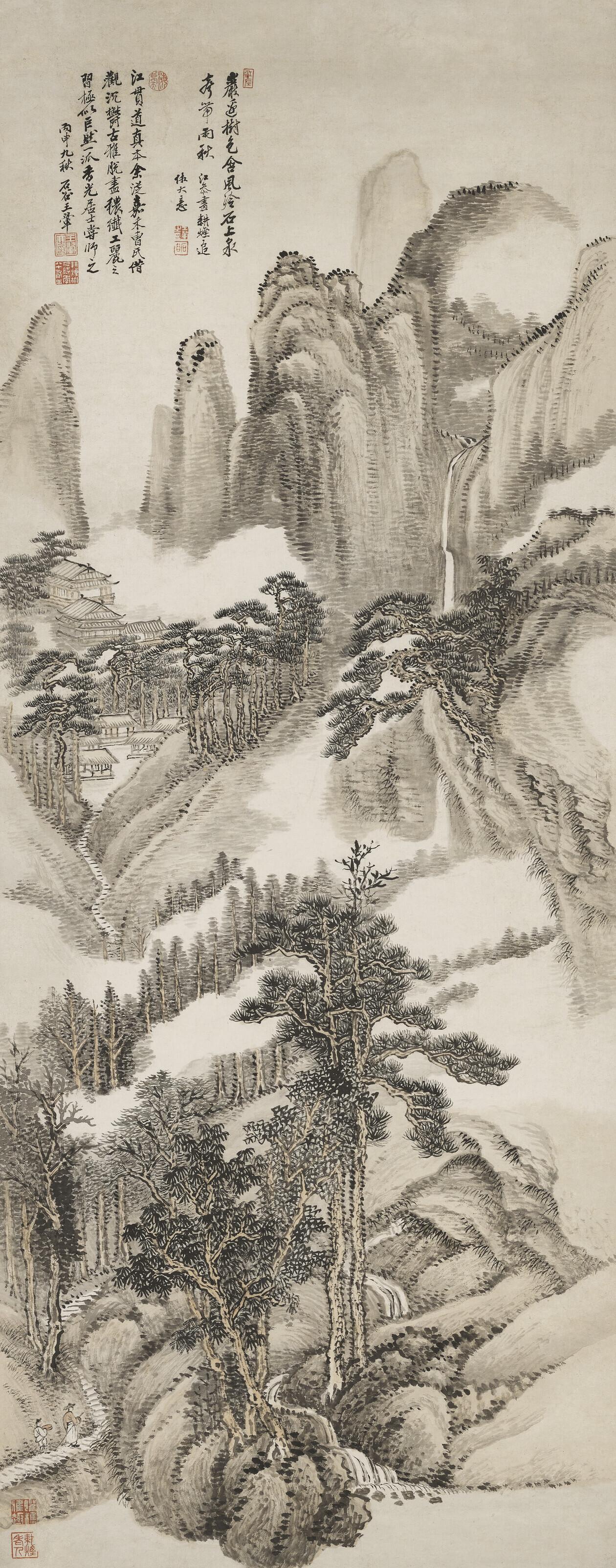 Wang Hui - Landscape in the Style of Jiang Shen