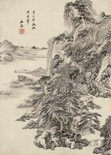 Wang Jian - Landscape After Wang Meng