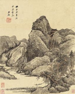 Wang Jian - Landscape in the Style of Juran