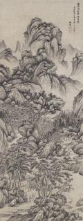 Wang Jian - Landscape in the style of Wang Meng