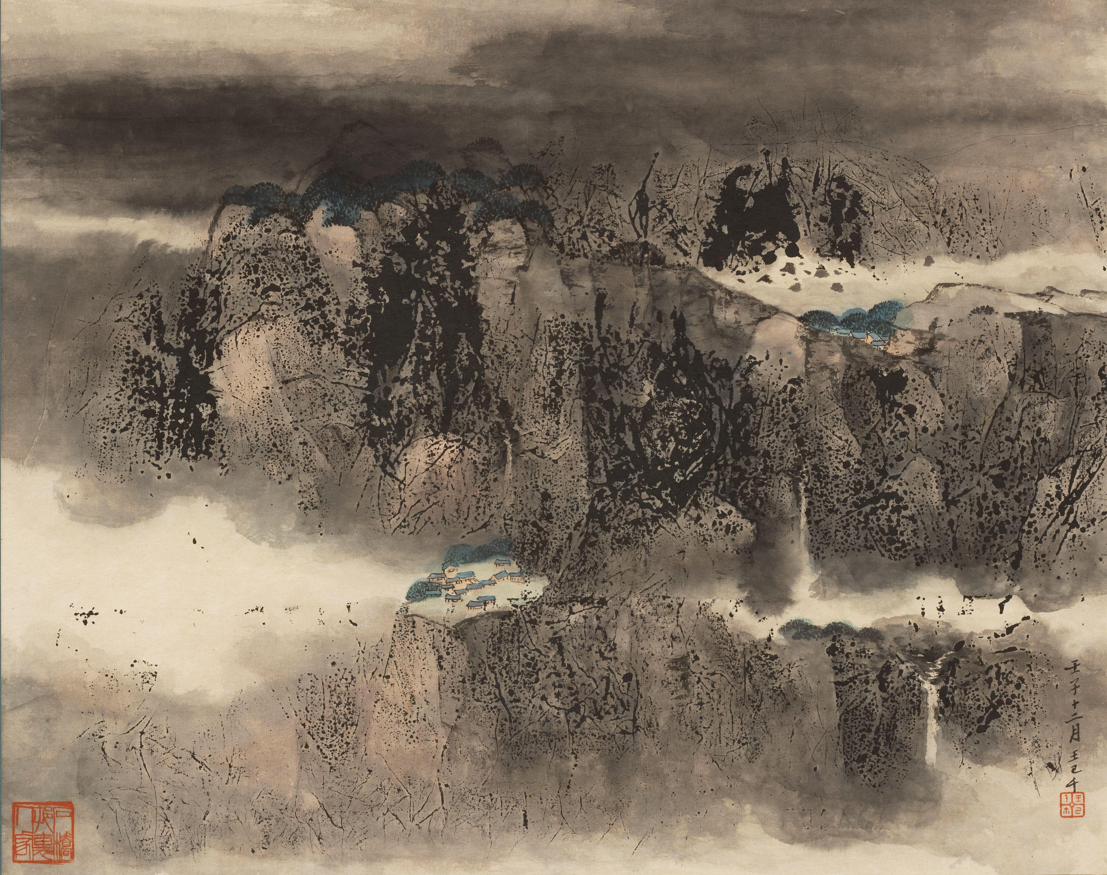Wang Jiqian - Landscape, 1972