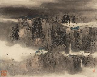 Wang Jiqian - Landscape, 1972