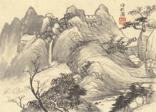 Wang Jiqian - Landscapes After Late Ming Dynasty Artists