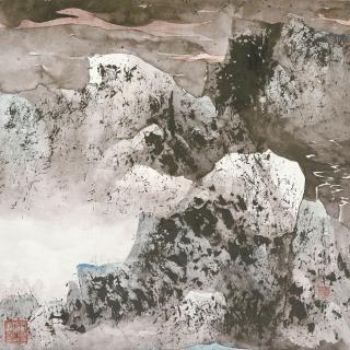 Wang Jiqian - Rocky Landscape